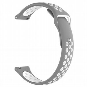 רצועת סיליקון מדגם Double Color Wrist Silicone Band מבית LaTera לשעון חכם מדגם: Samsung Galaxy Watch 46mm (צבע Grey/White) רצועת סיליקון מדגם Double Color Wrist Silicone Band מבית LaTera לשעון חכם מדגם: Samsung Galaxy Watch 46mm (צבע Grey/White)