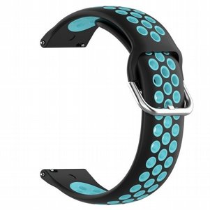 רצועת סיליקון מדגם Sports Solid Color Silicone Band מבית LaTera לשעון חכם מדגם: Samsung Galaxy Watch 46mm (צבע Black/Water Duck) רצועת סיליקון מדגם Sports Solid Color Silicone Band מבית LaTera לשעון חכם מדגם: Samsung Galaxy Watch 46mm (צבע Black/Water Duck)