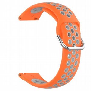 רצועת סיליקון מדגם Sports Solid Color Silicone Band מבית LaTera לשעון חכם מדגם: Samsung Galaxy Watch 42mm (צבע Orange/Gray) רצועת סיליקון מדגם Sports Solid Color Silicone Band מבית LaTera לשעון חכם מדגם: Samsung Galaxy Watch 42mm (צבע Orange/Gray)