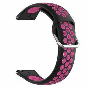 רצועת סיליקון מדגם Sports Solid Color Silicone Band מבית LaTera לשעון חכם מדגם: Samsung Galaxy Watch 42mm (צבע Black/Rose) רצועת סיליקון מדגם Sports Solid Color Silicone Band מבית LaTera לשעון חכם מדגם: Samsung Galaxy Watch 42mm (צבע Black/Rose)