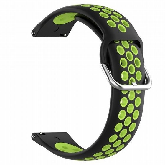 ����� ������� ���� Sports Solid Color Silicone Band ���� LaTera ����� ��� ����: Samsung Galaxy Watch  42mm (��� Black/Lime)