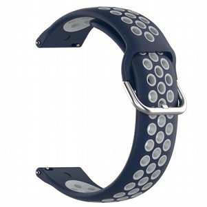 רצועת סיליקון מדגם Sports Solid Color Silicone Band מבית LaTera לשעון חכם מדגם: Samsung Galaxy Watch 42mm (צבע Midnight Blue/Gray) רצועת סיליקון מדגם Sports Solid Color Silicone Band מבית LaTera לשעון חכם מדגם: Samsung Galaxy Watch 42mm (צבע Midnight Blue/Gray)