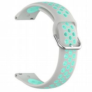 רצועת סיליקון מדגם Sports Solid Color Silicone Band מבית LaTera לשעון חכם מדגם: Samsung Galaxy Watch 42mm (צבע Grey/Teal) רצועת סיליקון מדגם Sports Solid Color Silicone Band מבית LaTera לשעון חכם מדגם: Samsung Galaxy Watch 42mm (צבע Grey/Teal)