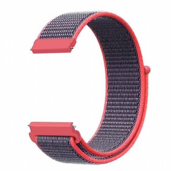 ����� �� / ������ ����  Simple Braided Nylon Band ���� LaTera ����� ��� ����: Samsung Galaxy Watch  46mm (��� Electric Pink)
