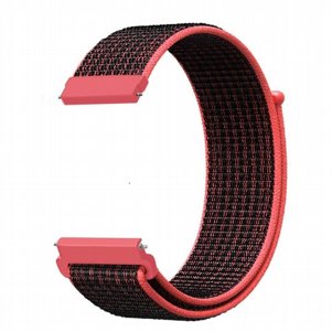 רצועת בד / ניילון מדגם Simple Braided Nylon Band מבית LaTera לשעון חכם מדגם: Samsung Galaxy Watch 46mm (צבע Red Black) רצועת בד / ניילון מדגם Simple Braided Nylon Band מבית LaTera לשעון חכם מדגם: Samsung Galaxy Watch 46mm (צבע Red Black)