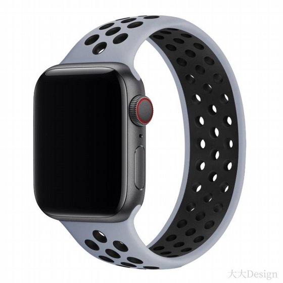 ����� ������� ����  Elastic Silicone Band ���� LaTera ����� ��� ����: Apple Watch 38mm/40mm/41mm (��� Grey/Black)