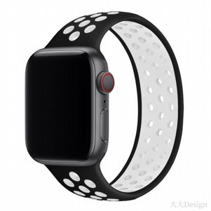 רצועת סיליקון מדגם Elastic Silicone Band מבית LaTera לשעון חכם מדגם: Apple Watch 42mm/44mm/45mm (צבע Black/White) רצועת סיליקון מדגם Elastic Silicone Band מבית LaTera לשעון חכם מדגם: Apple Watch 42mm/44mm/45mm (צבע Black/White)