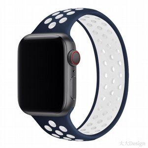 רצועת סיליקון מדגם Elastic Silicone Band מבית LaTera לשעון חכם מדגם: Apple Watch 38mm/40mm/41mm (צבע Blue/White) רצועת סיליקון מדגם Elastic Silicone Band מבית LaTera לשעון חכם מדגם: Apple Watch 38mm/40mm/41mm (צבע Blue/White)