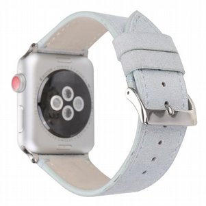 רצועת עור מדגם Frosted Genuine Leather Band מבית LaTera לשעון חכם מדגם: Apple Watch 38mm/40mm/41mm (צבע White) רצועת עור מדגם Frosted Genuine Leather Band מבית LaTera לשעון חכם מדגם: Apple Watch 38mm/40mm/41mm (צבע White)