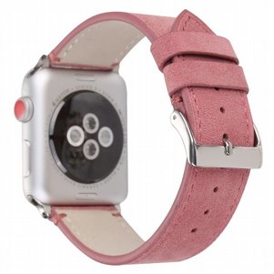 רצועת עור מדגם Frosted Genuine Leather Band מבית LaTera לשעון חכם מדגם: Apple Watch 38mm/40mm/41mm (צבע Pink) רצועת עור מדגם Frosted Genuine Leather Band מבית LaTera לשעון חכם מדגם: Apple Watch 38mm/40mm/41mm (צבע Pink)