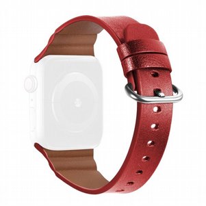 רצועת עור מדגם Replacement Genuine Leather Band מבית LaTera לשעון חכם מדגם: Apple Watch 38mm/40mm/41mm (צבע Red) רצועת עור מדגם Replacement Genuine Leather Band מבית LaTera לשעון חכם מדגם: Apple Watch 38mm/40mm/41mm (צבע Red)