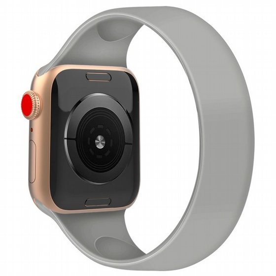 ����� ������� ����  Solid Color Elastic Silicone Band ���� LaTera ����� ��� ����: Apple Watch 42mm/44mm/45mm (��� Grey)