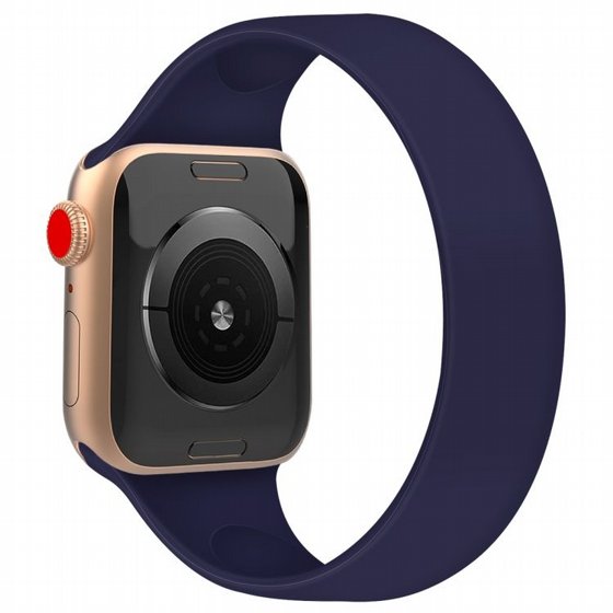����� ������� ����  Solid Color Elastic Silicone Band ���� LaTera ����� ��� ����: Apple Watch 42mm/44mm/45mm (��� Blue)