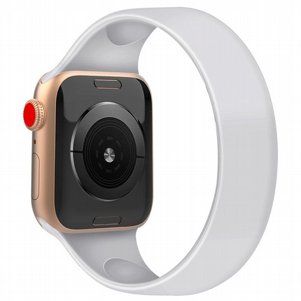 רצועת סיליקון מדגם Solid Color Elastic Silicone Band מבית LaTera לשעון חכם מדגם: Apple Watch 38mm/40mm/41mm (צבע White) רצועת סיליקון מדגם Solid Color Elastic Silicone Band מבית LaTera לשעון חכם מדגם: Apple Watch 38mm/40mm/41mm (צבע White)