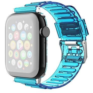 ����� ������� ���� TPU Claer Silicone Band ���� LaTera ����� ��� ����: Apple Watch 42mm/44mm/45mm (��� Blue)