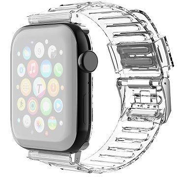 ����� ������� ���� TPU Claer Silicone Band ���� LaTera ����� ��� ����: Apple Watch 42mm/44mm/45mm (��� Transparent)