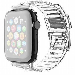 רצועת סיליקון מדגם TPU Claer Silicone Band מבית LaTera לשעון חכם מדגם: Apple Watch 38mm/40mm/41mm (צבע Transparent) רצועת סיליקון מדגם TPU Claer Silicone Band מבית LaTera לשעון חכם מדגם: Apple Watch 38mm/40mm/41mm (צבע Transparent)