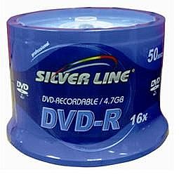 50 ������ ������ ���� DVD-R ���� 4.7GB ������ 16X ���� Silver Line 50 ������ ������ ���� DVD-R ���� 4.7GB ������ 16X ���� Silver Line
