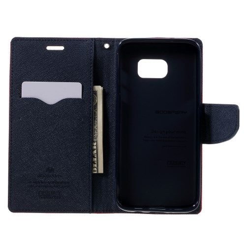 ����� ���� Fancy Diary ���� Mercury ������ ������� ����: Samsung Galaxy S7 (��� Dark Blue/Red)