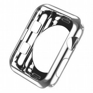 נרתיק סיליקון מבית ROCK לשעון יד חכם מדגם: Apple Watch 38mm (צבע כסף) נרתיק סיליקון מבית ROCK לשעון יד חכם מדגם: Apple Watch 38mm (צבע כסף)
