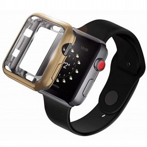 נרתיק סיליקון מבית Dux Ducis לשעון יד חכם מדגם: Apple Watch 38mm (צבע זהב) נרתיק סיליקון מבית Dux Ducis לשעון יד חכם מדגם: Apple Watch 38mm (צבע זהב)