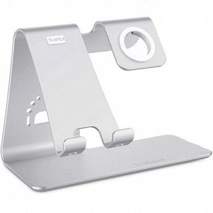 מעמד שולחני מדגם Holder Stand מבית BESTAND לטעינת שעון יד חכם Apple Watch + אייפון עם חיבור Lightning מעמד שולחני מדגם Holder Stand מבית BESTAND לטעינת שעון יד חכם Apple Watch + אייפון עם חיבור Lightning