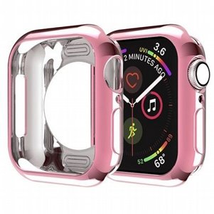 נרתיק סיליקון מבית ROCK לשעון יד חכם מדגם: Apple Watch 44mm (צבע ורוד) נרתיק סיליקון מבית ROCK לשעון יד חכם מדגם: Apple Watch 44mm (צבע ורוד)