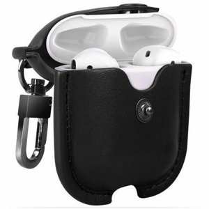 נרתיק עור מדגם Genuine Hook Leather Case מבית LaTera לאוזניות AirPods (צבע שחור) נרתיק עור מדגם Genuine Hook Leather Case מבית LaTera לאוזניות AirPods (צבע שחור)