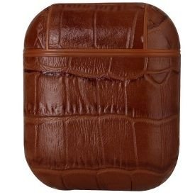 נרתיק עור מדגם Crocodile Skin Leather Case מבית LaTera לאוזניות AirPods (צבע חום) נרתיק עור מדגם Crocodile Skin Leather Case מבית LaTera לאוזניות AirPods (צבע חום)
