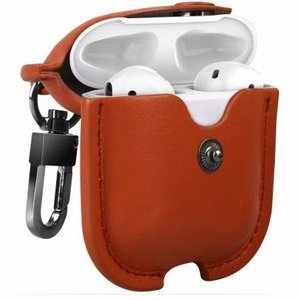 נרתיק עור מדגם Genuine Hook Leather Case מבית LaTera לאוזניות AirPods (צבע חום) נרתיק עור מדגם Genuine Hook Leather Case מבית LaTera לאוזניות AirPods (צבע חום)