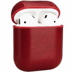 נרתיק עור מדגם Wax Surface Genuine Leather Case מבית LaTera לאוזניות AirPods (צבע אדום) נרתיק עור מדגם Wax Surface Genuine Leather Case מבית LaTera לאוזניות AirPods (צבע אדום)