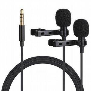 מיקרופון סטריאו מדגם Clip On מבית Moving Mic לטלפון סלולארי (מתאים לכל הדגמים) מיקרופון סטריאו מדגם Clip On מבית Moving Mic לטלפון סלולארי (מתאים לכל הדגמים)