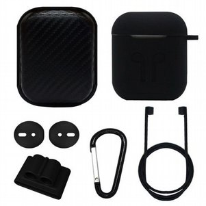 ערכת אביזרים 6 ב 1 מבית LaTera לאוזניות AirPods (צבע שחור) ערכת אביזרים 6 ב 1 מבית LaTera לאוזניות AirPods (צבע שחור)