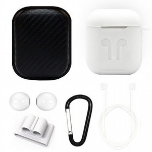 ערכת אביזרים 6 ב 1 מבית LaTera לאוזניות AirPods (צבע לבן) ערכת אביזרים 6 ב 1 מבית LaTera לאוזניות AirPods (צבע לבן)