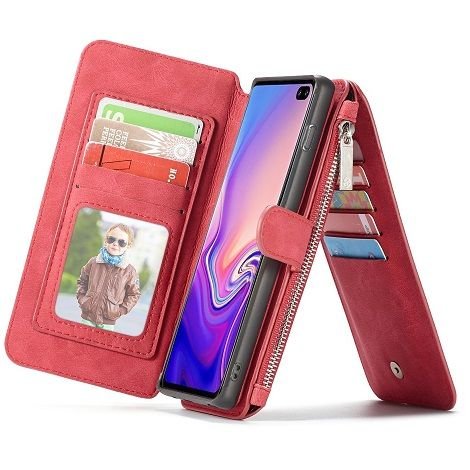 ����� ��� ���� Wallet Case Cover ���� CASEME ������ ������� ����: Samsung Galaxy S10 (���� 14 ���� ������� �����) - ��� ����
