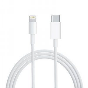 כבל העברת נתונים + טעינה מקורי מבית Apple מחיבור USB-C לחיבור Lightning (אורך הכבל 1 מטר) כבל העברת נתונים + טעינה מקורי מבית Apple מחיבור USB-C לחיבור Lightning (אורך הכבל 1 מטר)