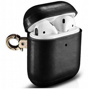 נרתיק עור מדגם Genuine Hook Leather Case מבית iCARER לאוזניות AirPods נרתיק עור מדגם Genuine Hook Leather Case מבית iCARER לאוזניות AirPods