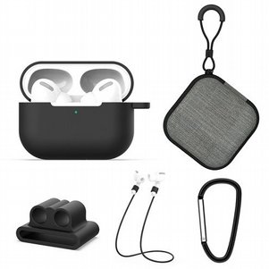 ערכת אביזרים 5 ב 1 מבית LaTera לאוזניות AirPods Pro (צבע שחור) ערכת אביזרים 5 ב 1 מבית LaTera לאוזניות AirPods Pro (צבע שחור)