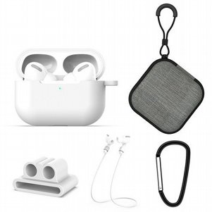 ערכת אביזרים 5 ב 1 מבית LaTera לאוזניות AirPods Pro (צבע לבן) ערכת אביזרים 5 ב 1 מבית LaTera לאוזניות AirPods Pro (צבע לבן)