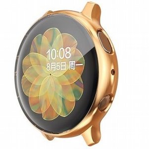 נרתיק סיליקון מבית LaTera לשעון יד חכם מדגם: Samsung Galaxy Watch Active 2 44mm (כולל הגנה מלאה על המסך) - צבע זהב נרתיק סיליקון מבית LaTera לשעון יד חכם מדגם: Samsung Galaxy Watch Active 2 44mm (כולל הגנה מלאה על המסך) - צבע זהב