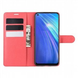 נרתיק עור מדגם Leather Case מבית LaTera לטלפון סלולארי מדגם: Realme 6 Pro (צבע אדום) נרתיק עור מדגם Leather Case מבית LaTera לטלפון סלולארי מדגם: Realme 6 Pro (צבע אדום)
