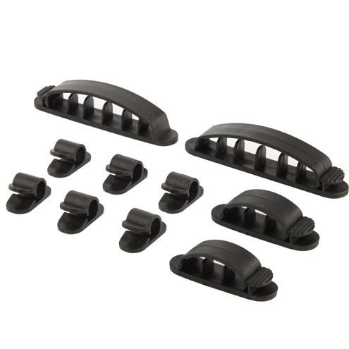 ����� / ���� ����� 10 � 1 ���� Plastic Flexible Cable Organizer ���� LaTera