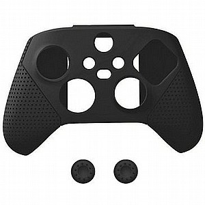 נרתיק סיליקון + 2 מגני כפתור מבית DOBE לשלט אלחוטי לקונסולת משחק Xbox One X (צבע שחור) נרתיק סיליקון + 2 מגני כפתור מבית DOBE לשלט אלחוטי לקונסולת משחק Xbox One X (צבע שחור)
