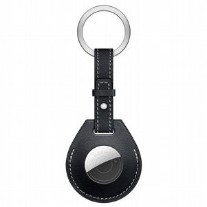 מחזיק מפתחות מעור מדגם Genuine Leather Keychain Case מבית JIUYU לתג החכם AirTag (צבע שחור) מחזיק מפתחות מעור מדגם Genuine Leather Keychain Case מבית JIUYU לתג החכם AirTag (צבע שחור)
