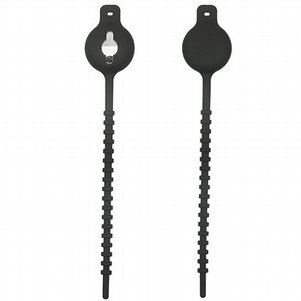 סוגר / אזיקון רוכסן מדגם Click Silicone Case מבית LaTera לתג החכם AirTag (צבע שחור) סוגר / אזיקון רוכסן מדגם Click Silicone Case מבית LaTera לתג החכם AirTag (צבע שחור)