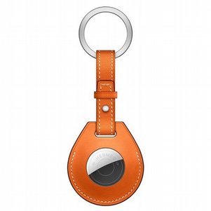 מחזיק מפתחות מעור מדגם Genuine Leather Keychain Case מבית JIUYU לתג החכם AirTag (צבע כתום) מחזיק מפתחות מעור מדגם Genuine Leather Keychain Case מבית JIUYU לתג החכם AirTag (צבע כתום)