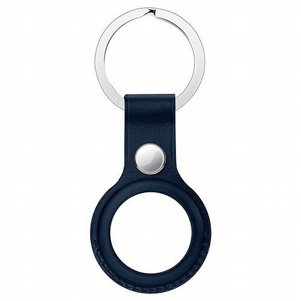 מחזיק מפתחות מעור מדגם Leather Keychain Case מבית LaTera לתג החכם AirTag (צבע כחול) מחזיק מפתחות מעור מדגם Leather Keychain Case מבית LaTera לתג החכם AirTag (צבע כחול)