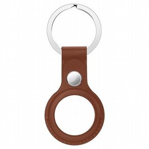 מחזיק מפתחות מעור מדגם Leather Keychain Case מבית LaTera לתג החכם AirTag (צבע חום) מחזיק מפתחות מעור מדגם Leather Keychain Case מבית LaTera לתג החכם AirTag (צבע חום)