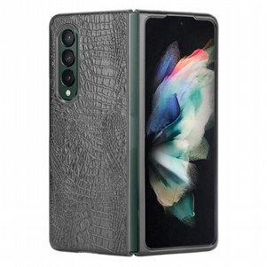 נרתיק עור מדגם Crocodile FLIP CASE מבית LaTera לטלפון סלולארי מדגם: Samsung Galaxy Z Fold 3 (צבע שחור) נרתיק עור מדגם Crocodile FLIP CASE מבית LaTera לטלפון סלולארי מדגם: Samsung Galaxy Z Fold 3 (צבע שחור)