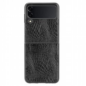 נרתיק עור מדגם Crocodile FLIP CASE מבית LaTera לטלפון סלולארי מדגם: Samsung Galaxy Z Flip 3 (צבע שחור) נרתיק עור מדגם Crocodile FLIP CASE מבית LaTera לטלפון סלולארי מדגם: Samsung Galaxy Z Flip 3 (צבע שחור)